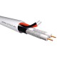 Καλώδιο CCTV CC-200, 2x Mini RG59/2x 0.50mm2, 75 ohm, White, 100m 